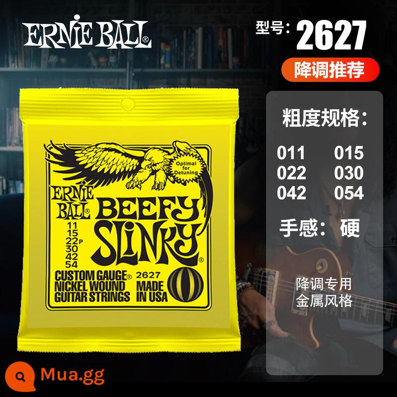 Dây Ernie Ball 2221 do EB sản xuất tại Mỹ được cấp phép 2223 dây đàn guitar điện mạ niken 2239 một bộ sáu gói - [Guitar Điện]2627(11-54)+Gói Quà Tặng