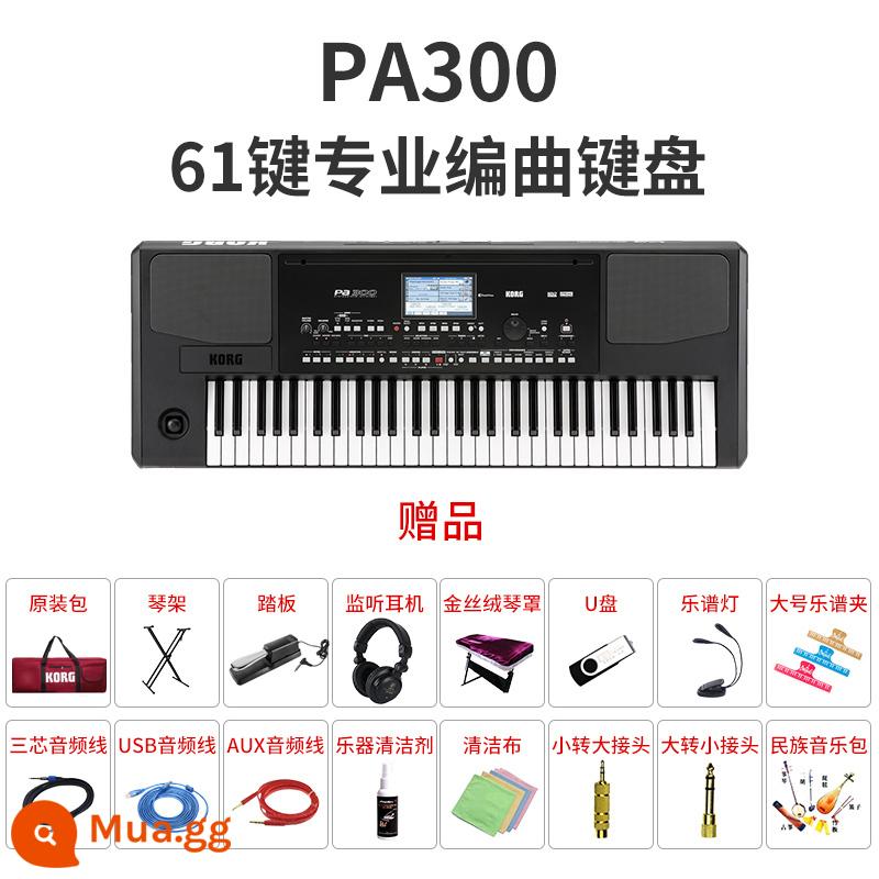 Korg Keyin Chuyên nghiệp sắp xếp bàn phím PA300/600/700/1000 PA5X EK50 Synthesizer Piano điện tử - PA300 + bộ hoàn chỉnh