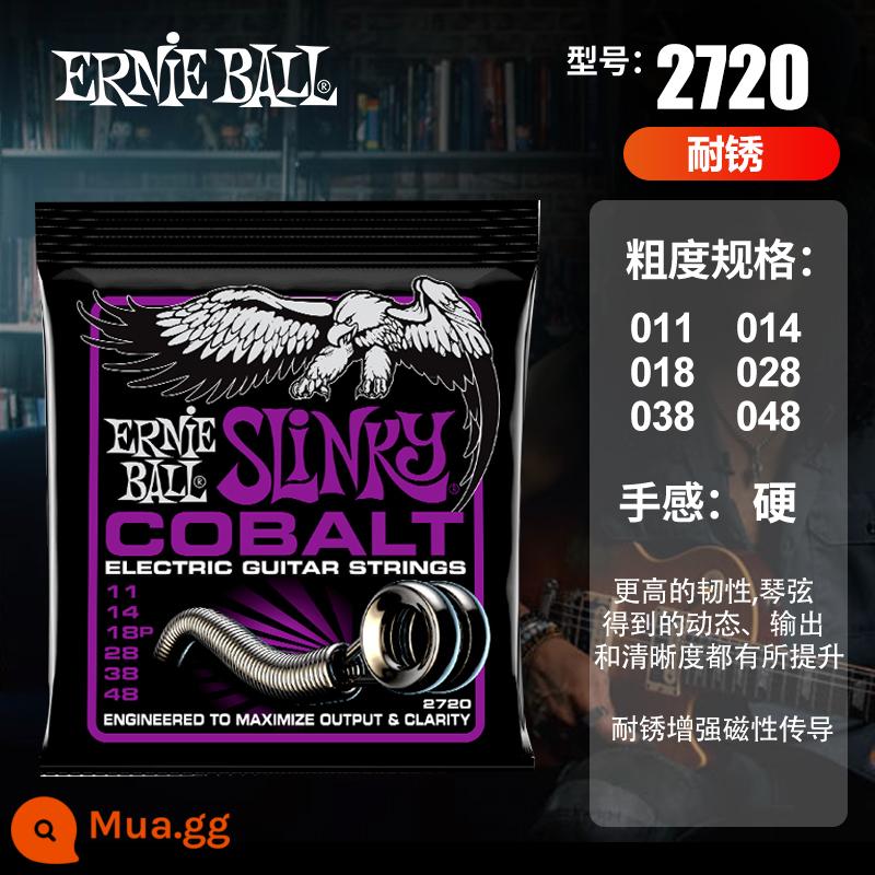 Dây Ernie Ball 2221 do EB sản xuất tại Mỹ được cấp phép 2223 dây đàn guitar điện mạ niken 2239 một bộ sáu gói - [Guitar Điện] 2720 (11-48) [Chống rỉ sét] + Gói quà tặng