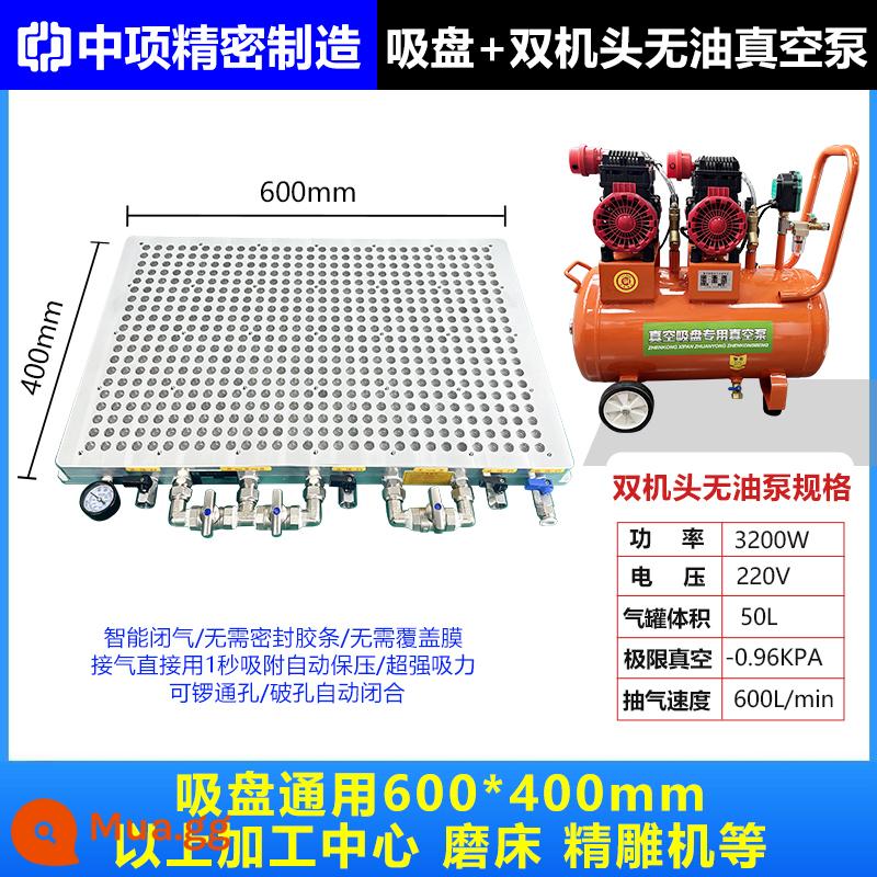 CNC công nghiệp máy hút bụi Poly -porous CNC mà không niêm phong thanh cao su PVC Tấm nhôm bằng thép không gỉ Máy phay bằng thép không gỉ - Rất khuyến khích 600 * 400 + bơm chân không không dầu hai đầu 3200 + bể lọc thoát nước