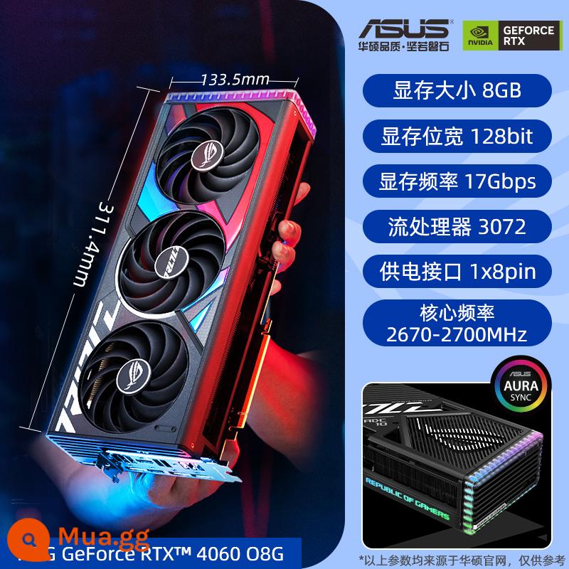 Asus/ASUS RTX2060/3060TI game 6G/8G/12G máy tính để bàn chơi game card đồ họa rời - [ROG Raptor] Card đồ họa ASUS ROG-STRIX-RTX4060-O8G-GAMING