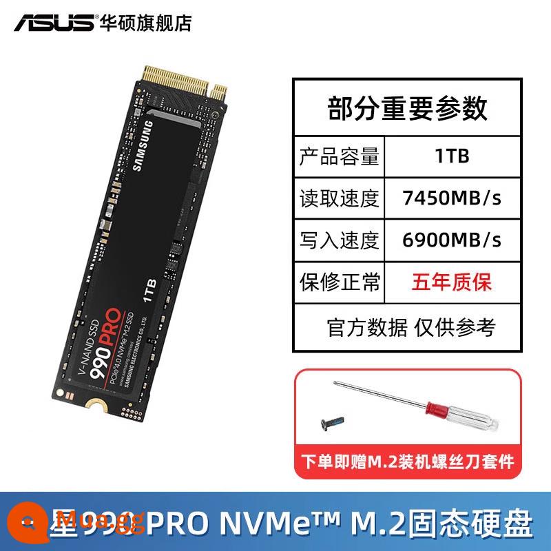 Samsung 980Pro 500G/1T/2T SSD SSD PCIe4.0 đĩa đen game tốc độ cao ASUS ROG - Samsung 990PRO 1TB