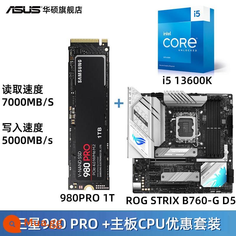 Samsung 980Pro 500G/1T/2T SSD SSD PCIe4.0 đĩa đen game tốc độ cao ASUS ROG - Samsung 980PRO 1TB+ ROG B760-G D5+I5 13600K