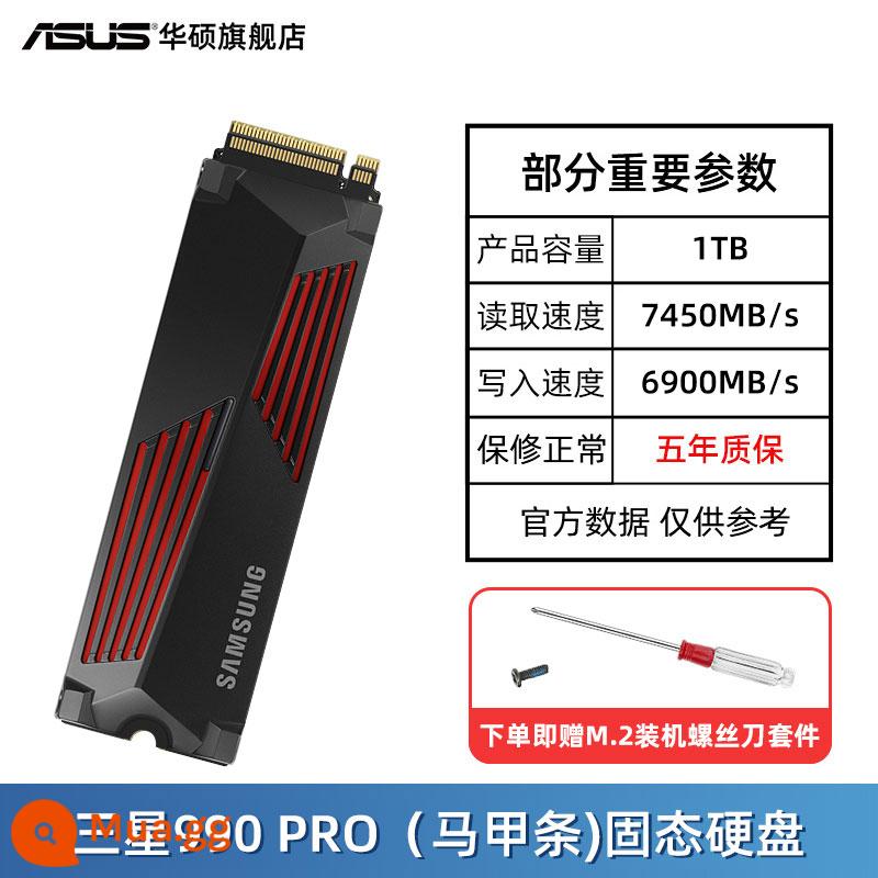 Samsung 980Pro 500G/1T/2T SSD SSD PCIe4.0 đĩa đen game tốc độ cao ASUS ROG - Samsung 990PRO 1T (có áo làm mát)