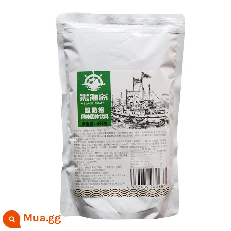 Bột bùn khoai môn cướp biển đen 800g ròng đỏ trà bẩn bùn khoai môn bobo trà sữa nguyên liệu thương mại cho đồ uống nóng mùa đông - Bột Vị Sữa Chua Cướp Biển Đen 800g