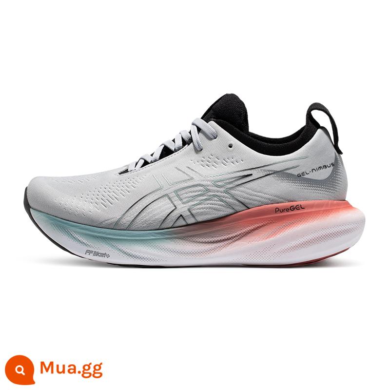 Giày thể thao nam GEL-NIMBUS 25 mới của ASICS đệm đệm thoáng khí, giày chạy bộ chống mài mòn - xám