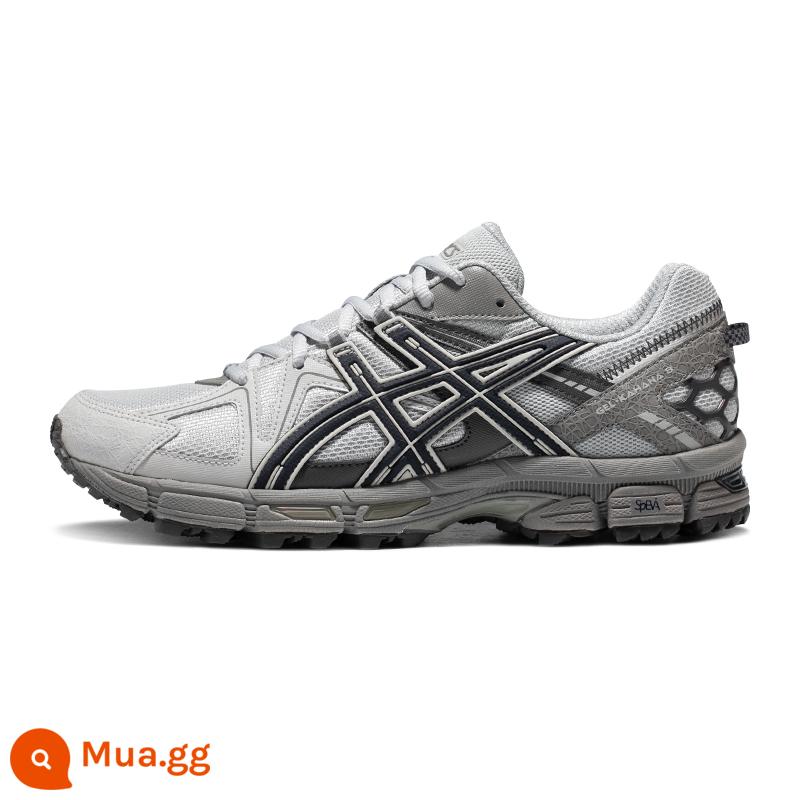 Giày chạy bộ việt dã nam GEL-KAHANA 8 mới của ASICS, giày thể thao thoáng khí ngoài trời thông thường hợp thời trang - xám xanh