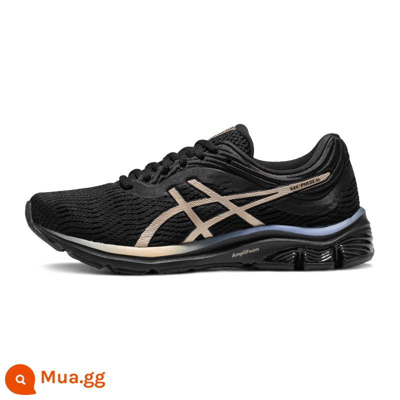 Giày chạy bộ nữ ASICS Arthur mùa thu đông GEL-PULSE 11 Giày thể thao lưới đệm thoáng khí - hồng đen