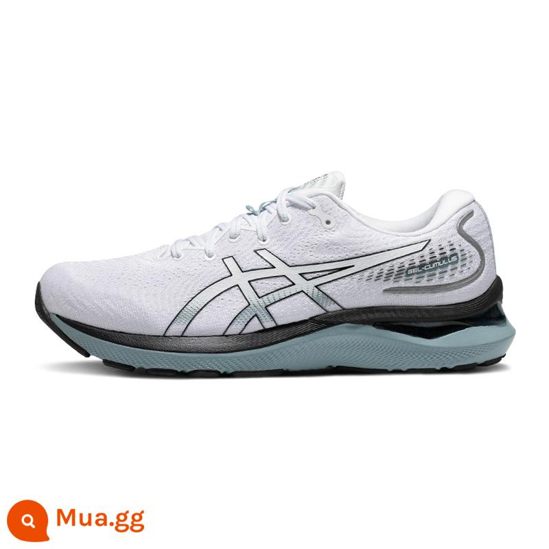 Giày chạy bộ nam GEL-CUMULUS 24 mới của ASICS Arthur giày chạy bộ thể thao thoáng khí đệm nhẹ - trắng đen