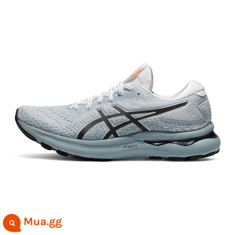 Giày chạy bộ nam ASICS Arthur 2022 mới mùa thu đông GEL-NIMBUS 24 Giày thể thao đệm thoáng khí - màu xanh trắng