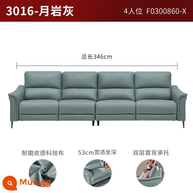 Gujia Nhà Đơn Giản Căn Hộ Nhỏ Công Nghệ Sofa Vải Giường Nội Thất Phòng Khách Vải Cloud Sofa 2175/2205 - [Giao hàng trong vòng 30 ngày] [3016] [Màu xám đá mặt trăng] Bốn người