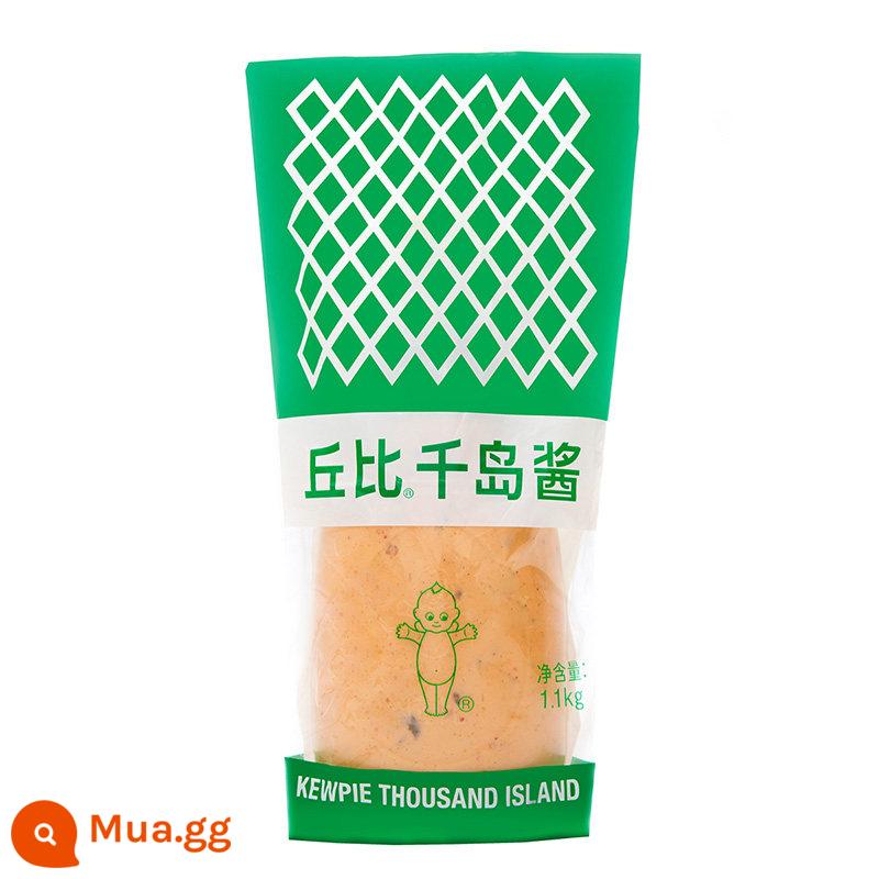 Sốt salad Kewpie 1kg Lòng đỏ trứng Hương vị nguyên bản Sweet Thousand Island Trái cây và rau củ Đặc biệt Thịt Xào Beckham Sushi Thương mại - Chai bóp Kewpie Thousand Island Dressing 1,1kg