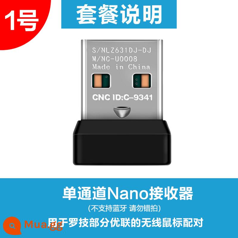 Bộ bàn phím và chuột không dây Logitech Union USB thu Bluetooth thích hợp cho g403/502/903/gpw/m170/185/220/280/330/mk270/275/k220/240, v.v. - Bộ thu kênh đơn số 1