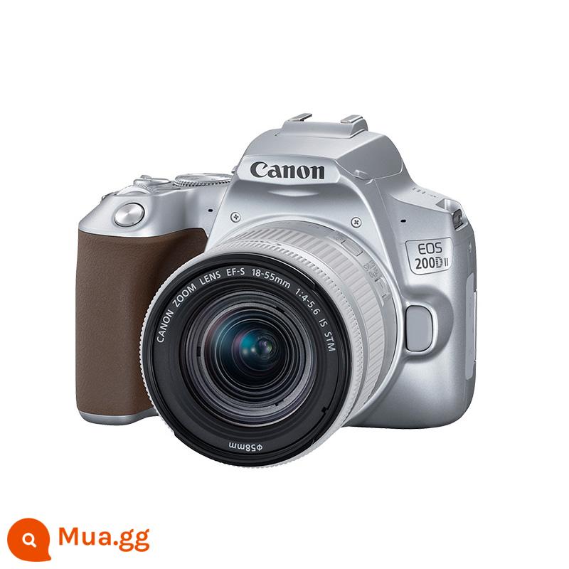 Canon 200d máy ảnh thế hệ thứ hai chụp ảnh kỹ thuật số độ nét cao máy ảnh du lịch 200D2ii entry-level single-eye camera - bạc