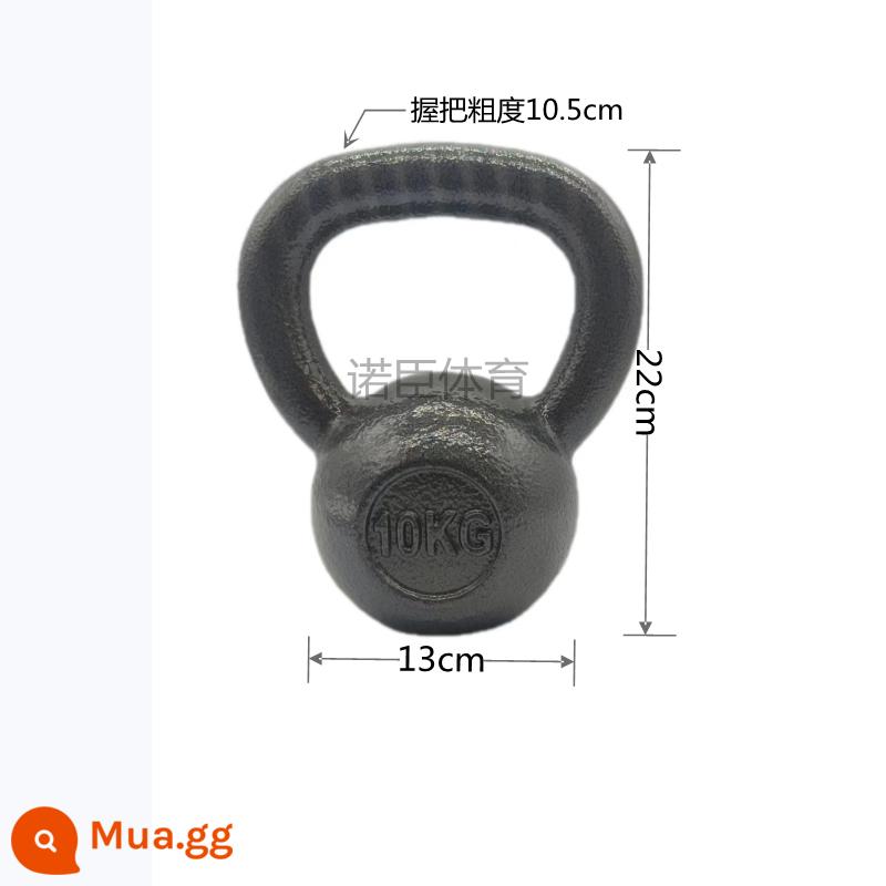 Kettlebell sơn phun sơn Kettlebell 816201050kg sắt nguyên chất rắn gang nguyên chất sắt rèn tạ nam nữ - Chuông ấm sắt đặc 10kg, keo tay màu tùy chọn