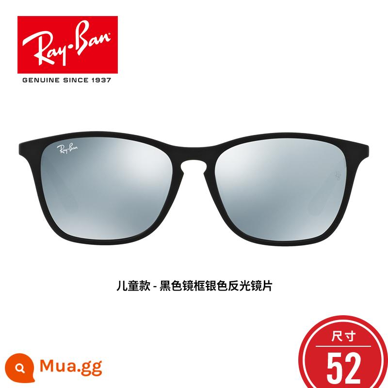 Kính râm RayBan Ray-Ban xu hướng thời trang màu phản quang mẫu trẻ em 0RJ9061SF - Gọng đen tròng kính phản quang bạc size 52