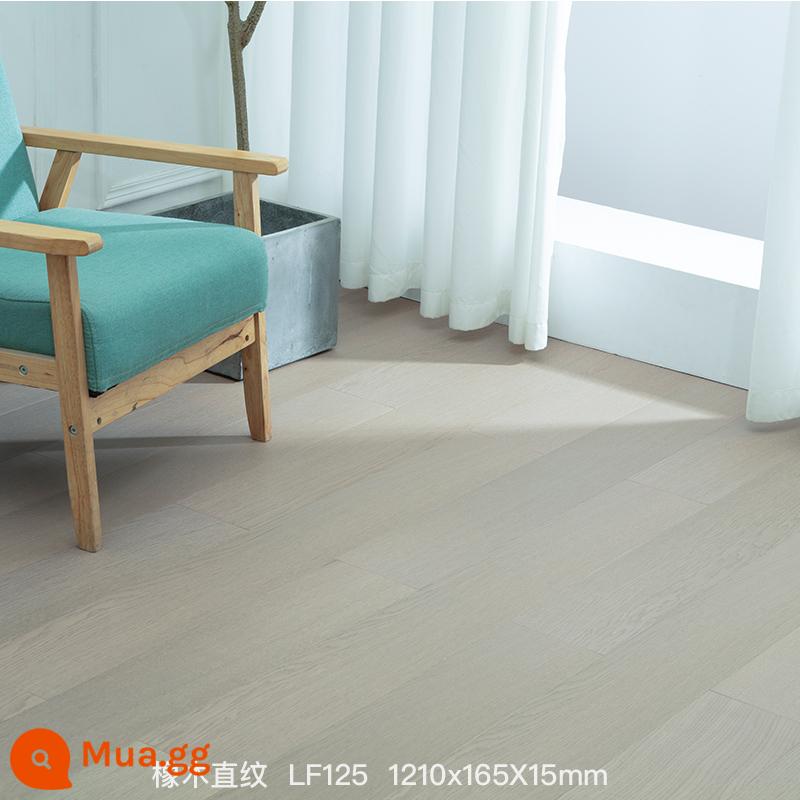 Threay -layer Solid Wood Composite Wood Slound White Wood Cream Kem Trắng Nordic Bảo vệ môi trường - Gỗ sồi thớ thẳng L125