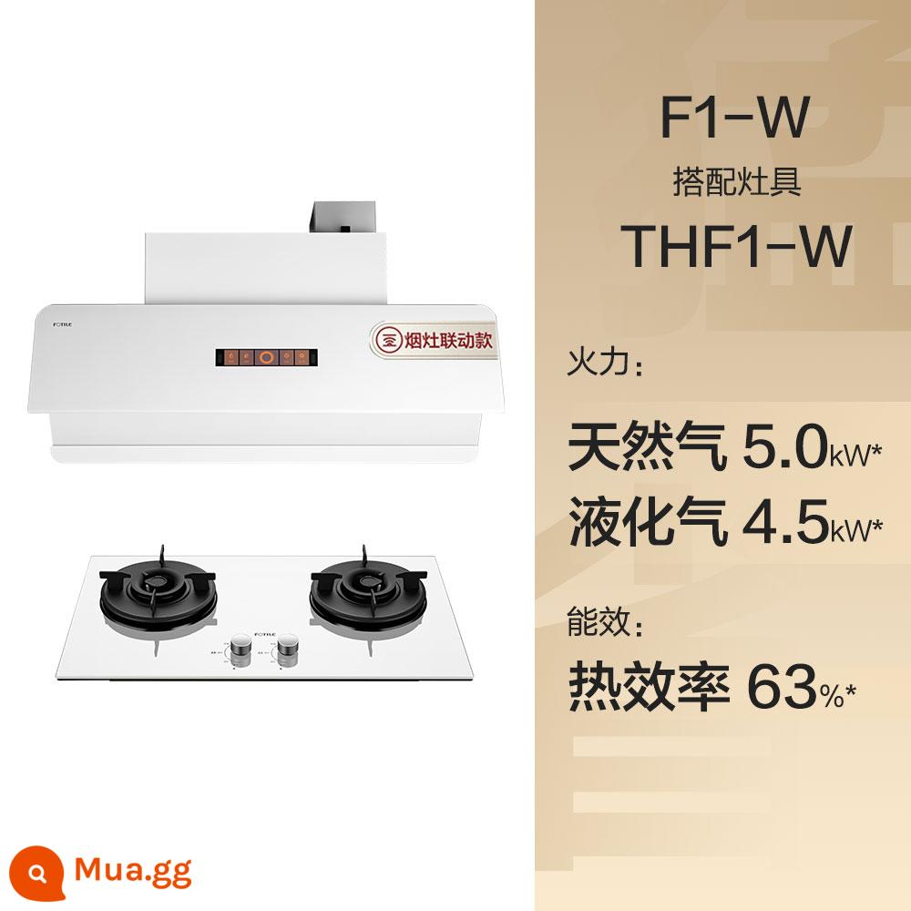 [Liên kết] Fangtai F1 lưỡi liềm ngọn lửa lớn chống cháy khô phạm vi hút mui xe bếp gas chính thức hàng đầu - Ánh trăng trắng F1-W+THF1-W