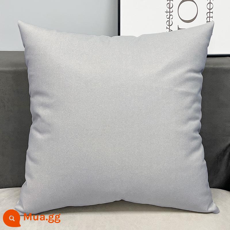 Tùy chỉnh công nghệ vải gối ánh sáng sang trọng Orange sofa da phòng khách đầu giường lớn đệm lưng gối gối không có lõi - Mẫu cổ điển - màu trắng ngọc trai (vỏ gối + lõi gối)