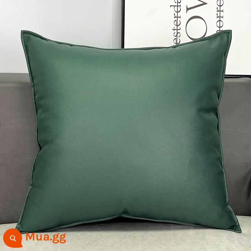 Tùy chỉnh công nghệ vải gối ánh sáng sang trọng Orange sofa da phòng khách đầu giường lớn đệm lưng gối gối không có lõi - Mẫu viền - xanh rừng (vỏ gối + lõi gối)