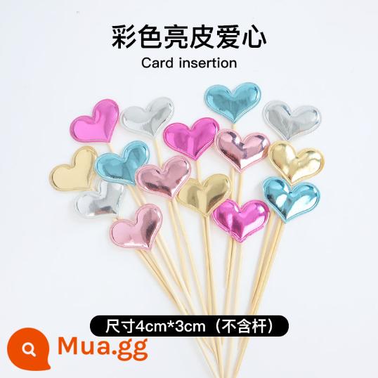 Lễ Tình Nhân Trang Trí Bánh Cắm Thỏ Tài Lộc Cupcake Viết Chèn Thẻ Bão Làm Đẹp Tài Lộc Món Tráng Miệng Chèn Thẻ - vàng