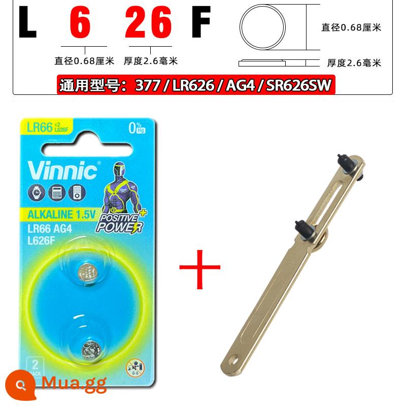 Pin đồng hồ chất lượng nhập khẩu sr626sw/377A/sr621sw/364 đồng hồ thạch anh điện tử hạt nhỏ phổ quát - Thương hiệu 626 Hồng Kông [2 viên + hai móng] nguyên bản và chính hãng