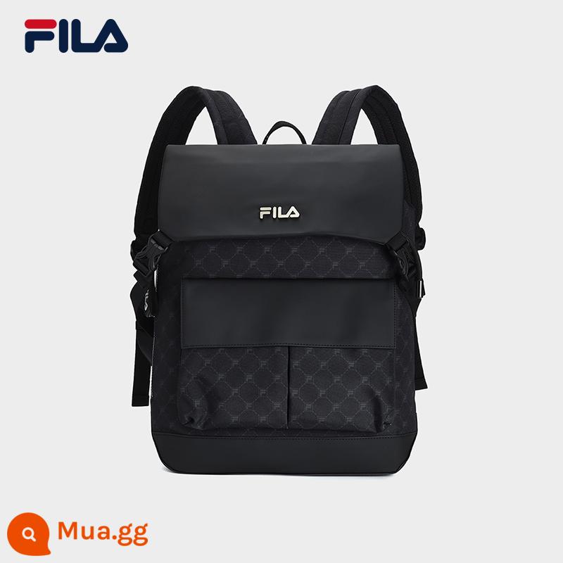 FILA Fila chính thức túi nam ba lô mùa hè 2023 mới ba lô túi đi lại bình thường túi học túi đựng máy tính - Màu đen thật-BK