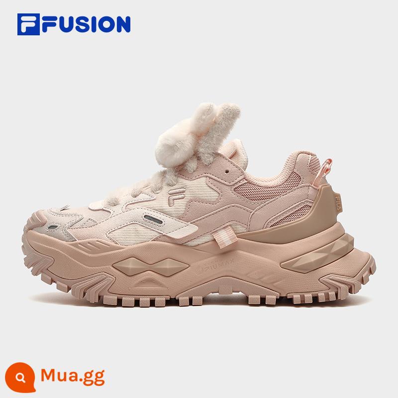 [Phong cách tương tự như Ouyang Nana] Giày nữ FILA FUSION thương hiệu thời trang Fila BIANCO giày kẹo cứng mùa đông 2023 - Hồng đào/ má hồng nhạt-PP