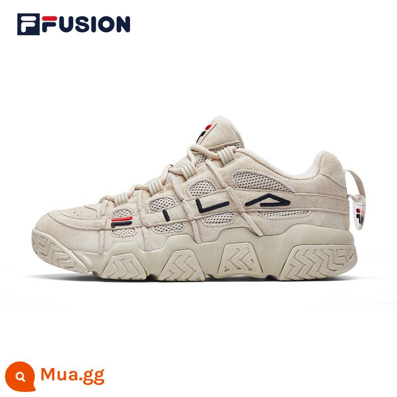 FILA Giày bánh mì Fila giày bố giày đôi giày retro giày bóng rổ giày thể thao giày thường giày nữ giày nam - Bột yến mạch nữ-OM