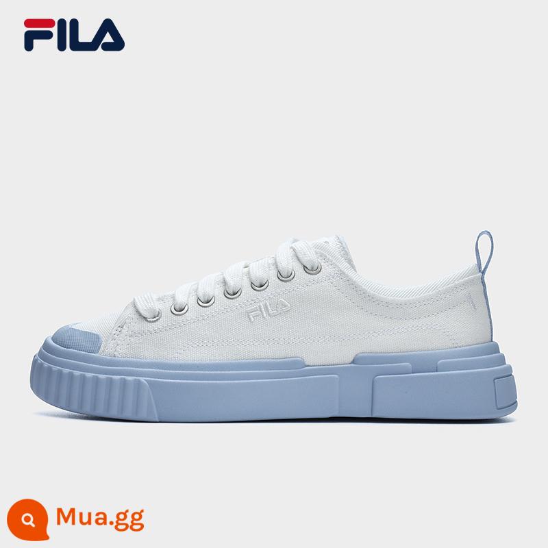 FILA Filaloop giày vải nữ mùa hè 2023 mới giày thể thao nhỏ màu trắng giày ban giày lỗi giày - Trắng sáng-BW