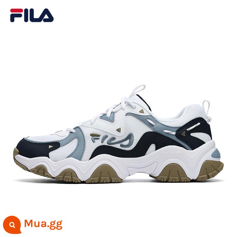 FILA Fila couple mèo vuốt giày nam thế hệ thứ 4 giày thể thao retro thời trang đế dày giày thường giày daddy giày nữ - [Nam] Fila Trắng/Berry Xanh-WB