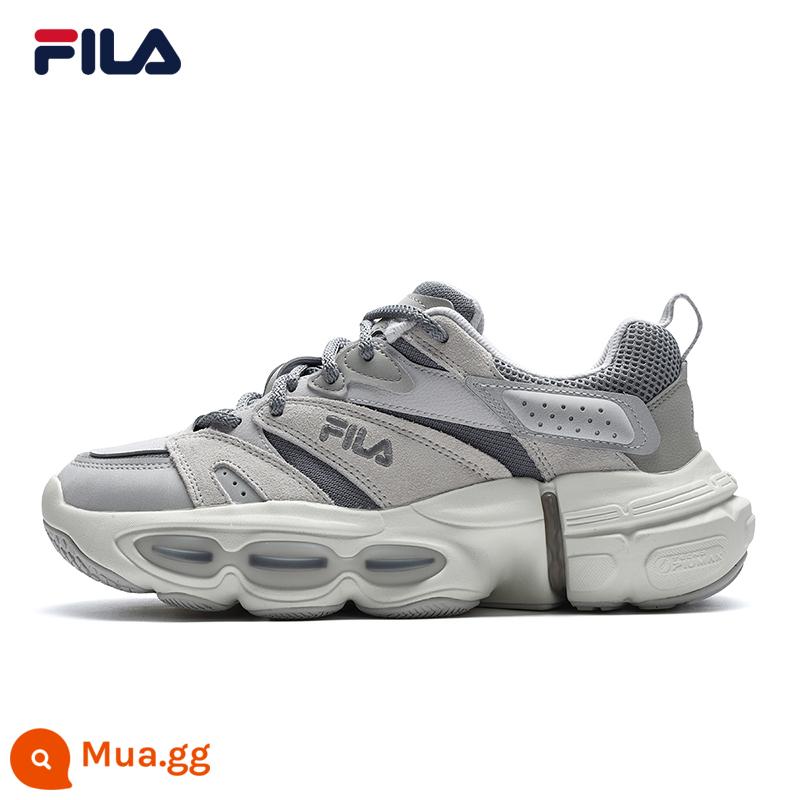 FILA Fila Alien Giày ET Giày Nữ Bố Giày Mùa Xuân 2023 Mới Retro Nhẹ Giày Giày Thể Thao - Xám hợp kim/Xám sương mù mưa-AN