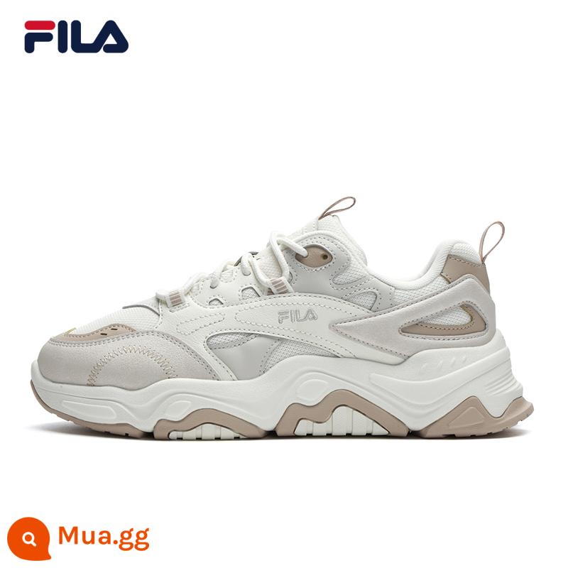 FILA Fila đồi giày đế dày giày nữ phong cách retro giày thể thao mùa xuân 2023 mới ngoài trời cổ giày - Marshmallow/màu trơn-MA