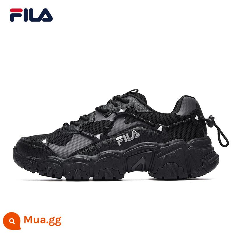 FILA Fila mèo vuốt 1 thế hệ nữ giày bố giày thời trang retro nhẹ giày thể thao đôi giày thường giày nam - [Nữ] Đen-BK