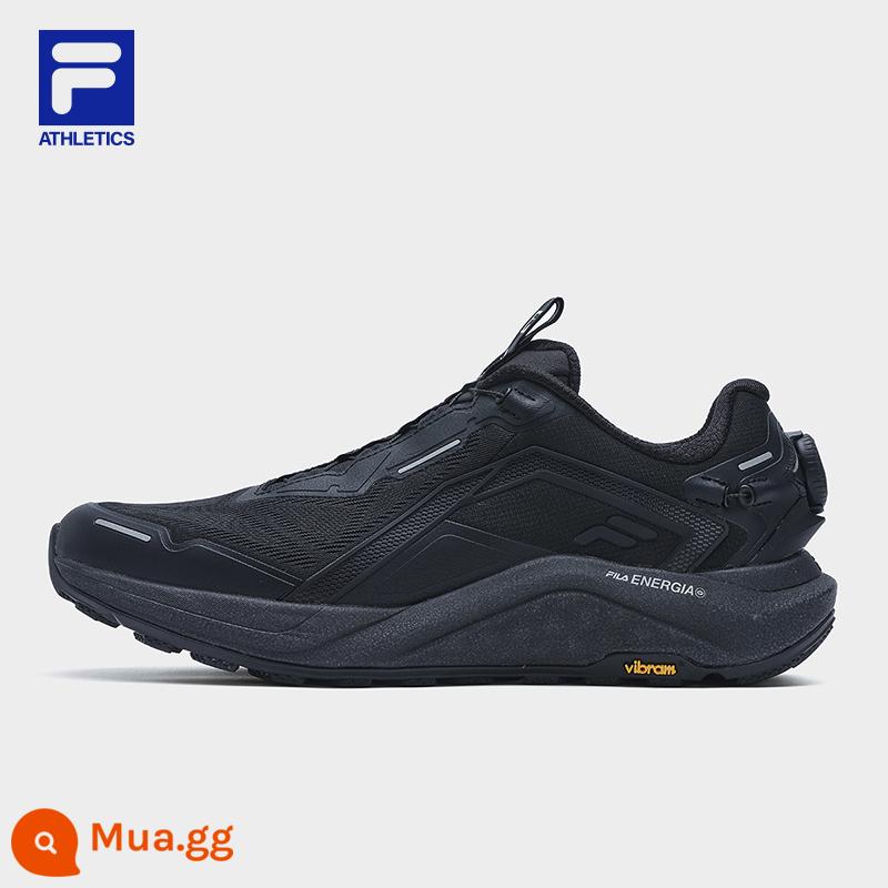 FILA FilaBOA Sói Nam Chạy Bộ Mùa Xuân 2024 Mới Ngoài Trời Núm Tập Thể Dục Thể Thao Cho Nam - Đêm Đen-BN