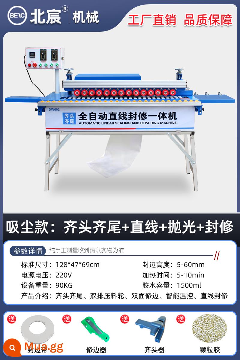 Beichen chế biến gỗ máy tạo dải cạnh nhỏ cải thiện nhà đường cong đường thẳng cắt dải cạnh Tất cả tự động vành đai bị hỏng Hướng dẫn sử dụng máy tính để bàn - [Tự động căn chỉnh đầu và đuôi] Kiểu thẳng + niêm phong + đánh bóng + đế + chân không: giao toàn bộ tấm