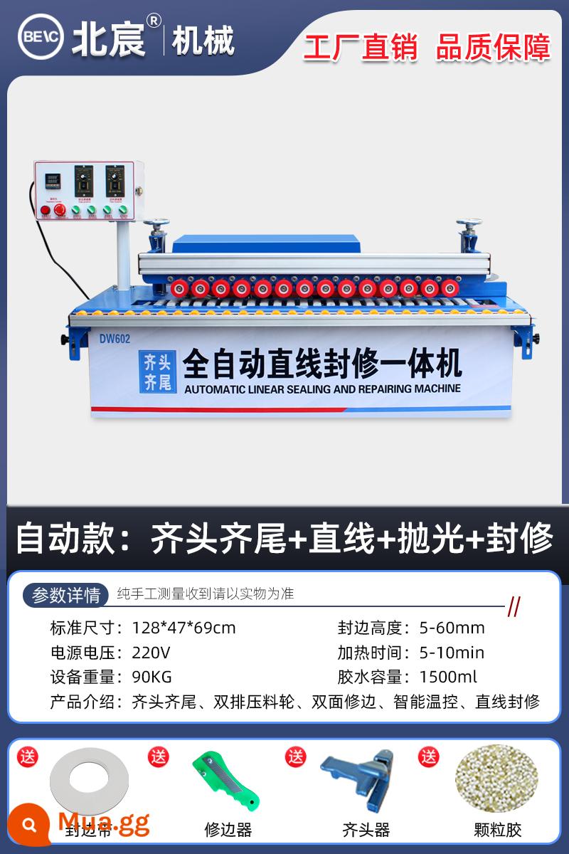 Beichen chế biến gỗ máy tạo dải cạnh nhỏ cải thiện nhà đường cong đường thẳng cắt dải cạnh Tất cả tự động vành đai bị hỏng Hướng dẫn sử dụng máy tính để bàn - [Tự động căn chỉnh đầu và đuôi] Kiểu đường thẳng + niêm phong + đánh bóng: toàn bộ quá trình giao tấm