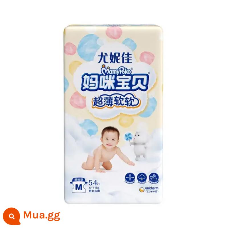 Tã quần Unicharm Mommy baby NB70/S104/M54/L44/XL32 Tã quần unisex thoáng khí - M