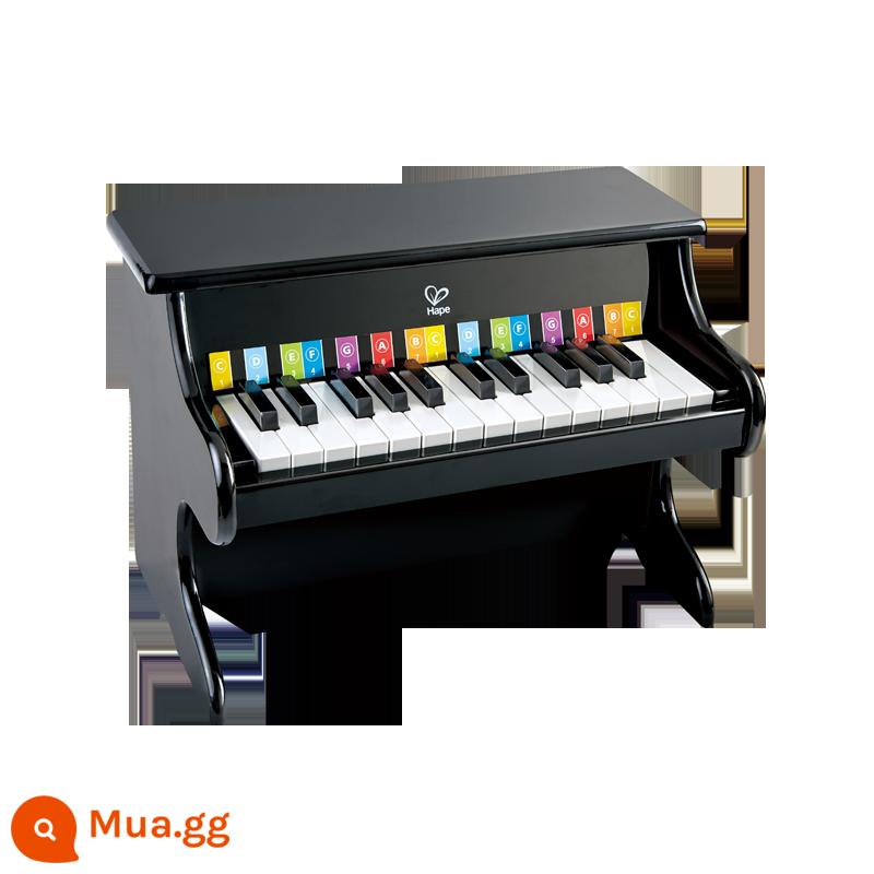 Hape đồ chơi đàn piano trẻ em bằng gỗ đa chức năng có thể chơi đàn organ điện tử mới bắt đầu cho bé gái nhà - Đàn piano cơ 25 phím, màu đen