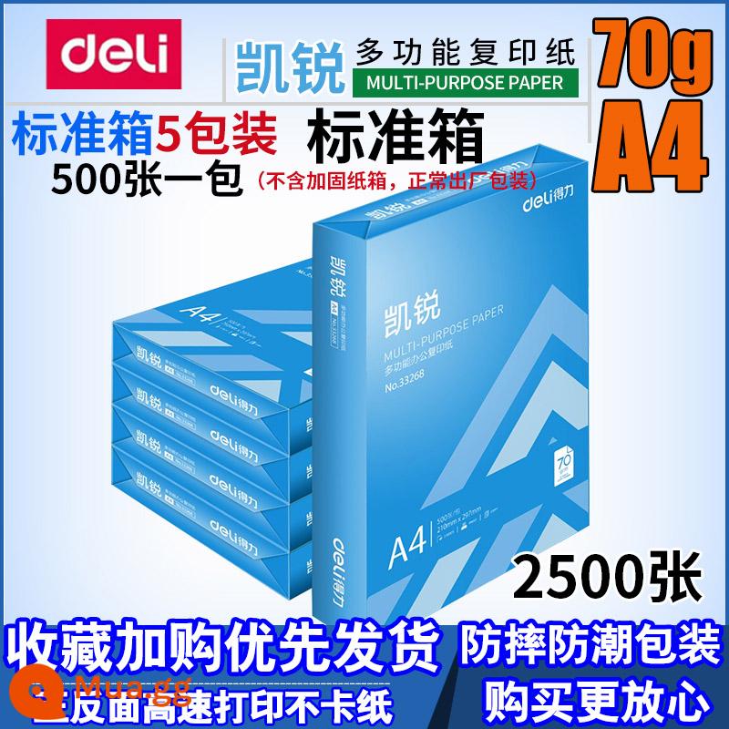 Deli Mingrui 70GA4 In ấn Shadow In - Giá Kairui 70g A4 5 gói/hộp Thêm vào mục yêu thích và được ưu tiên giao hàng.