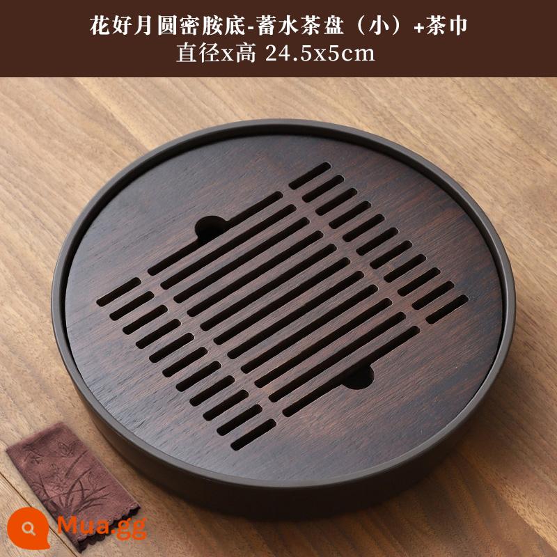 Teeboard Hộ gia đình thoát nước -kiểu trà kiểu Bamboo Biển Biển Ánh sáng sang trọng hiện đại Bong bóng Bong bóng Kung Fu Tea Set Tea Cup Pallet - Huahaoyuanyuan-kích thước nhỏ 24,5m * khung 5-melamine + khăn trà thấm nước