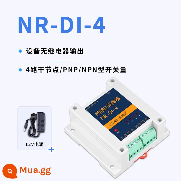 Điều khiển mạng chuyển tiếp mạng 1-to-1, 1-to-many, many-to-1, many-to-many - NR-DI-4 (có nguồn điện 12V)