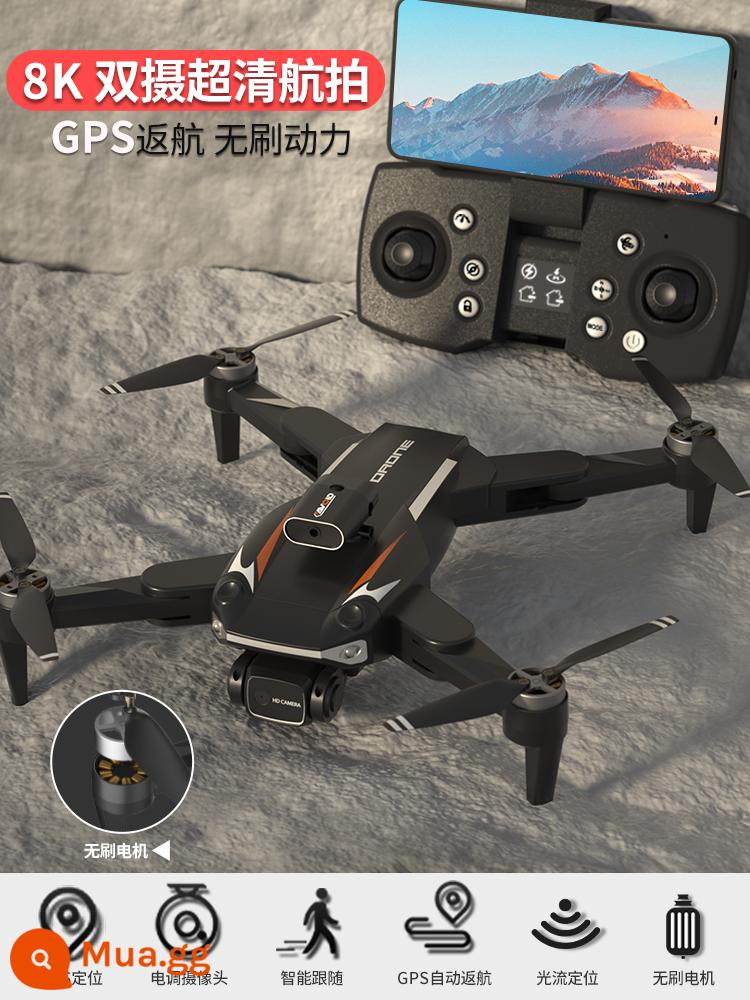 UAV 8K chụp ảnh trên không độ nét cao chuyên nghiệp GPS tự động trở về 5000 mét máy bay điều khiển từ xa trẻ em Quà Tặng Năm Mới - Camera kép 8K-[GPS return + động cơ không chổi than + gimbal điều khiển tốc độ điện tử]