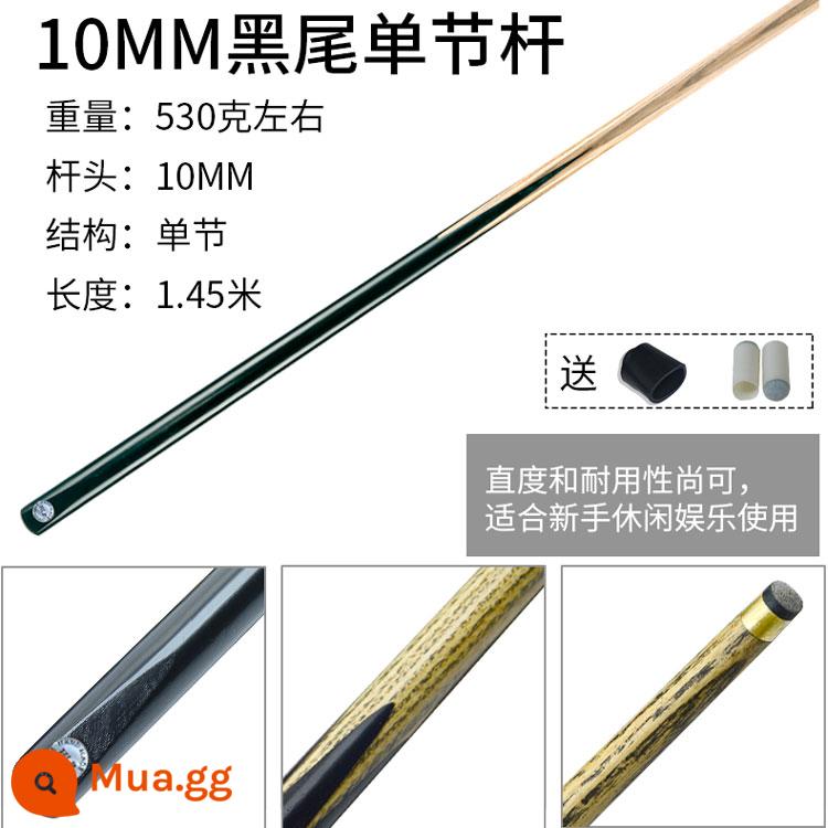 Cue bi-a đầu nhỏ Cue bàn Trung Quốc 8 Cue bi da Cue bida Cue có trọng số Mỹ đen 8 Cue - Phần đơn đuôi đen 10MM phần đơn