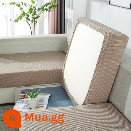 Kẻ sọc co giãn ghế sofa bao gồm tất cả kết hợp ghế sofa đệm tựa lưng bọc ghế sofa đa năng bọc ghế sofa - Kaki chải kẻ ca-rô