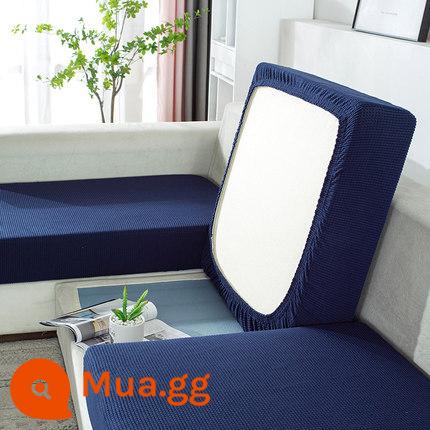 Kẻ sọc co giãn ghế sofa bao gồm tất cả kết hợp ghế sofa đệm tựa lưng bọc ghế sofa đa năng bọc ghế sofa - Kẻ sọc chải màu xanh đậm