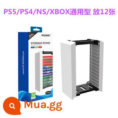 DOBE ban đầu PS5 PS4 PRO MỘT hộp đĩa trò chơi đĩa khung chuyển đổi NS kệ lưu trữ phụ kiện - Giá đĩa 12 đĩa DOBE màu trắng, loại phổ thông