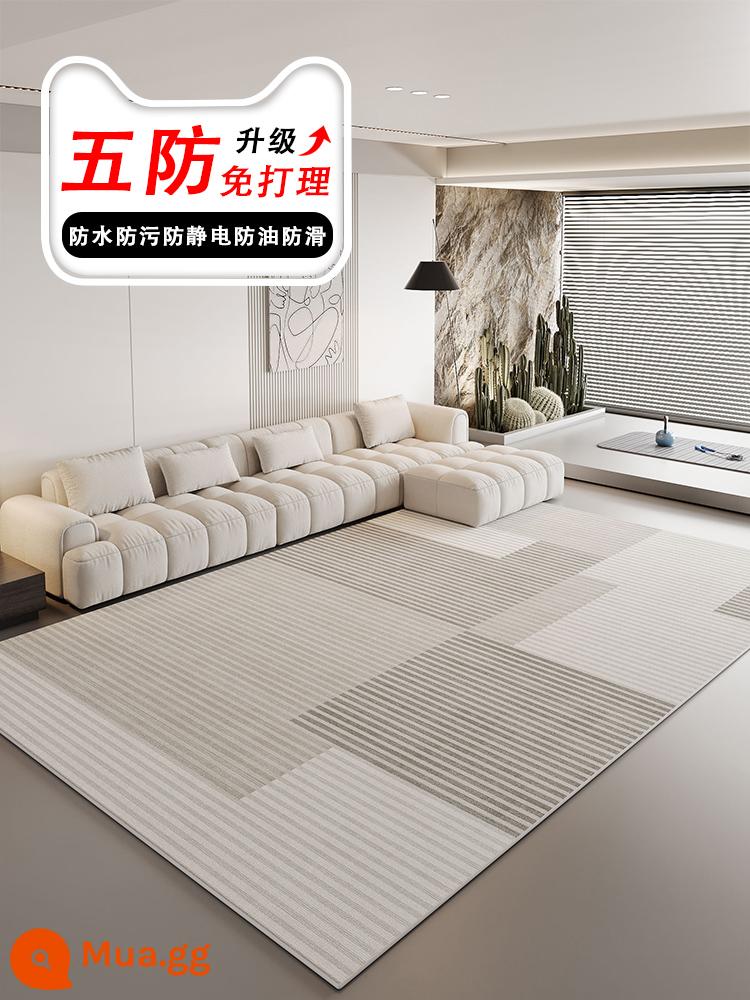 Hiện đại đơn giản phong cách Bắc Âu Thảm phòng khách màu xám cao cấp nhẹ ghế sofa sang trọng 2023 thảm trải sàn phòng ngủ mới - Đơn giản nhưng phi thường (model nâng cấp) 3A