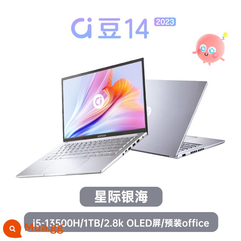 [Máy tính xách tay mỏng và nhẹ hiệu suất cao] ASUS a Bean 14 2023 Intel Core i5 thế hệ thứ 13 Máy tính xách tay mỏng và nhẹ 14 inch hiệu suất cao máy tính xách tay dành cho sinh viên văn phòng kinh doanh máy tính xách tay trò chơi chính thức - [Dung lượng lớn 1TB] Interstellar Silver Sea/i5-13500H thế hệ thứ 13 áp suất tiêu chuẩn/Màn hình OLED 2.8K/văn phòng