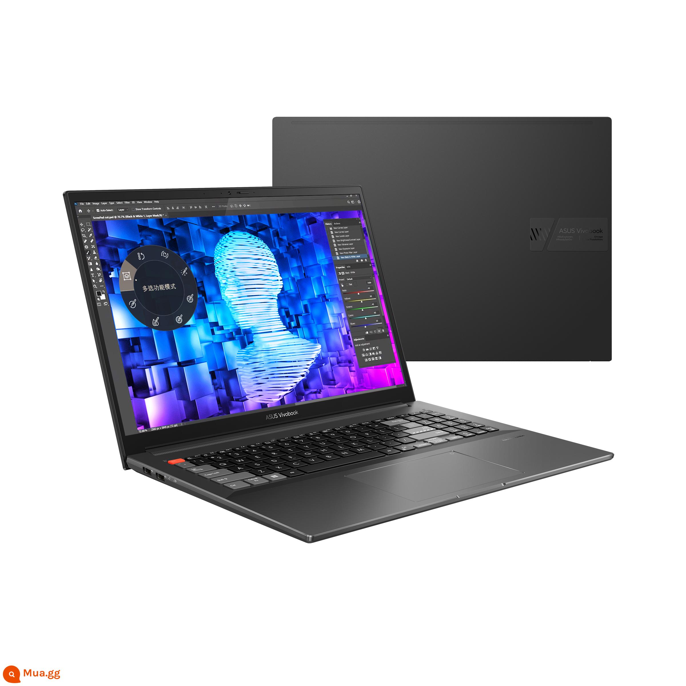 asus ASUS Lingyao Pro16 Card đồ họa độc lập Intel Core i7 thế hệ thứ 12 3050Ti 16 inch 2.5K 120Hz màn hình lớn cấp rạp hát thiết kế game cao cấp máy tính xách tay mỏng nhẹ - Lingyao Pro16/i5-12500H/3050Ti/2.5K 120Hz IPS/Zero Đen